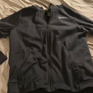 Nike Dri-Fit Men’s Black Zip-Up Hoodie Size Large Used